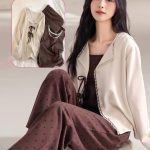 بيجامة صيفي نسائية 3 قطع كود 8254