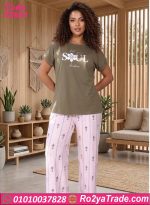 بيجامة صيفي بيج سايز كود B0864
